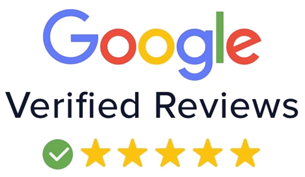 Google verified reviews, rated 5 stars