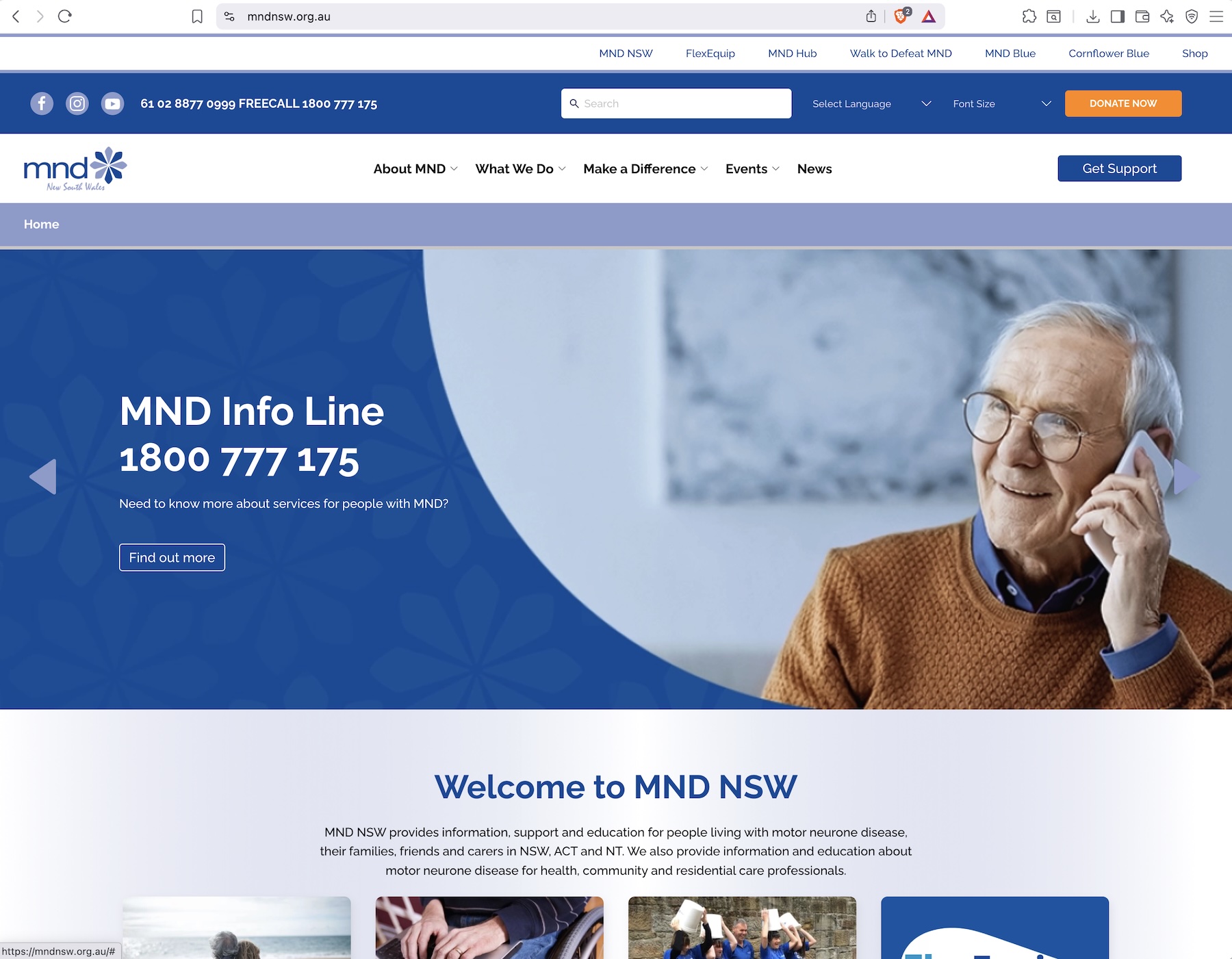 MND NSW Website - NFP Development Case Study