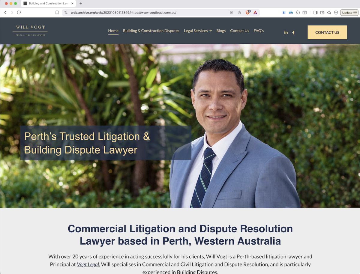 Vogt Legal - Before